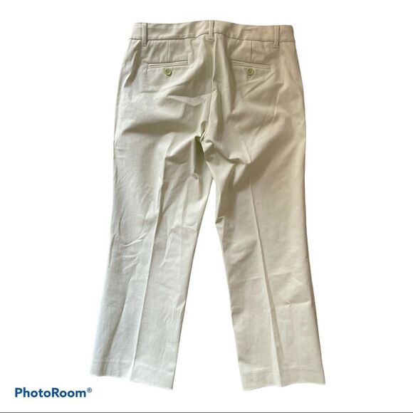 ⚡️ J Crew Stretch Light Lime Green Low Fit Capri Pants ~ Size 4 Low Fit ⚡️ - Picture 2 of 5